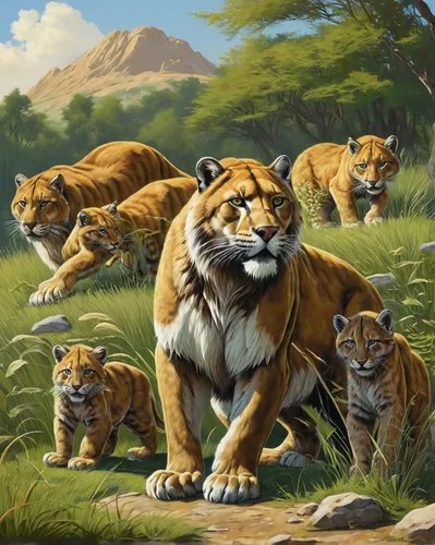lionesses,big cats,male lions,lions,lion children,felidae,panthera leo,tigers,oil painting on canvas,wild animals,animals hunting,cat family,hunting scene,scandivian animals,white lion family,animalia,oil painting,king of the jungle,felines,exotic animals,Photography,Fashion Photography,Fashion Photography 11
