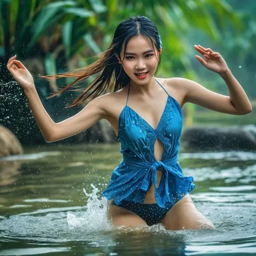 water nymph,vietnamese woman,water lotus,miss vietnam,vietnam,in water,photoshoot with water,vietnamese,girl on the river,water wild,vietnam's,wet girl,splashing,water flowing,water bath,vietnam vnd,water splash,water creature,flowing water,teal blue asia,Photography,General,Realistic