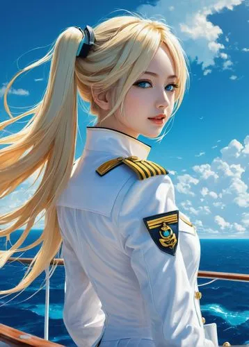 naval,azzurra,millia,sailor,at sea,marineau,catalina,atago,pacifica,ferry,delta sailor,sakazaki,admiral,yachtswoman,kolin,tirpitz,kantai collection sailor,michiru,cocaptain,navka,Conceptual Art,Fantasy,Fantasy 12