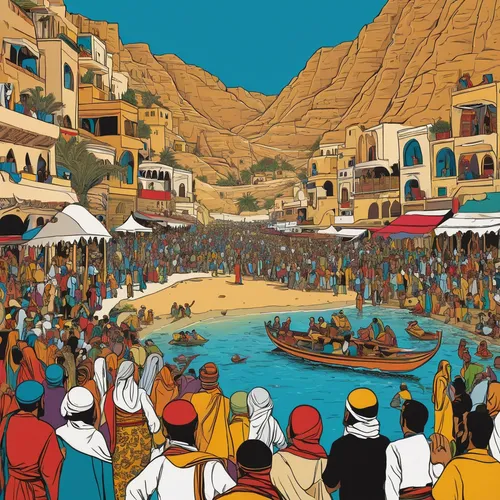 aqaba,eilat,dahab island,red sea,dead sea scroll,durman,the dead sea,judaean desert,the balearics,oman,hurghada,wadi,dead sea,caravanserai,qumran,jordan tours,genesis land in jerusalem,ras el hanout,sinai,biblical narrative characters,Illustration,Vector,Vector 14