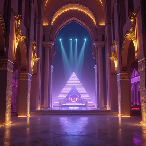 hall of the fallen,mihrab,portal,award background,diamond background,pickhardt,owl background,music hall,triangles background,sanctum,theed,paramount,concert stage,empty hall,concert hall,nightclub,illumination,shrine,orpheum,cathedral,Photography,General,Realistic