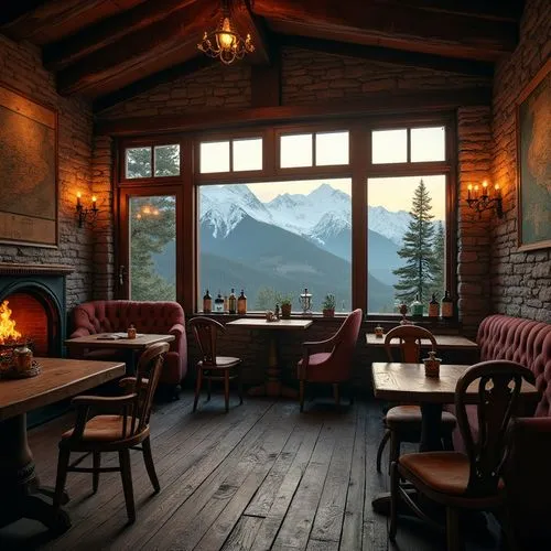 alpine restaurant,chalet,outdoor dining,alpine style,revelstoke,canmore,girdwood,whistler,lodge,valemount,norquay,the cabin in the mountains,lake louise,cabane,banff alberta,maligne,fire place,banff,sunshinevillage,locanda,Photography,General,Realistic