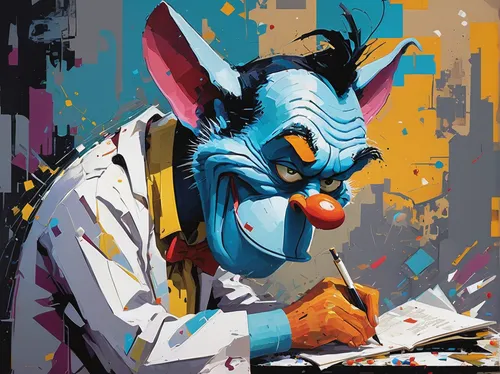 triggerfish-clown,basler fasnacht,horror clown,rodeo clown,geppetto,caricaturist,creepy clown,painting easter egg,color rat,clown,smurf,illustrator,jester,painter,scary clown,painting technique,cmyk,street artist,joker,cooking book cover,Conceptual Art,Oil color,Oil Color 07