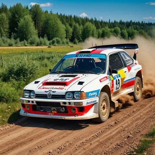 A rally car from the 1990s, on difficult tracks and with an eye-catching color.,vatanen,hirvonen,rallye,ralli,rallying,mcrae,rally,makinen,latvala,bouffier,delecour,rallycross,aprc,kristensen,lappi,me