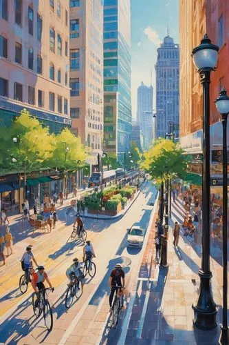 bike city,city bike,bicyclists,bikeways,bicycle lane,bicycles,bicycling,cyclists,carfree,bicycle path,bicyclist,bicycle ride,bike land,cycling,cyclist,city scape,ciclismo,bike path,colorful city,bikeway,Conceptual Art,Daily,Daily 31