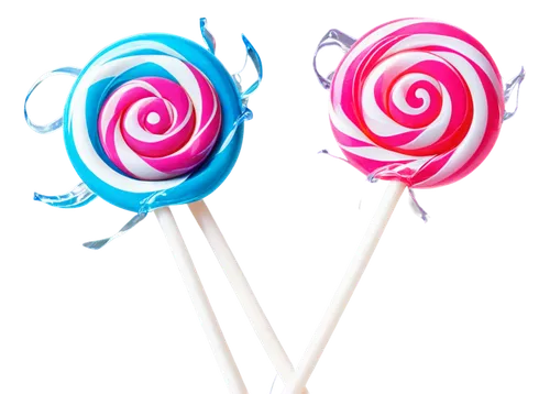 Colorful lollipop, swirl pattern, rounded shape, transparent stick, glossy surface, vibrant pink and blue stripes, sparkles on top, shallow depth of field, close-up shot, warm lighting, soft focus, is