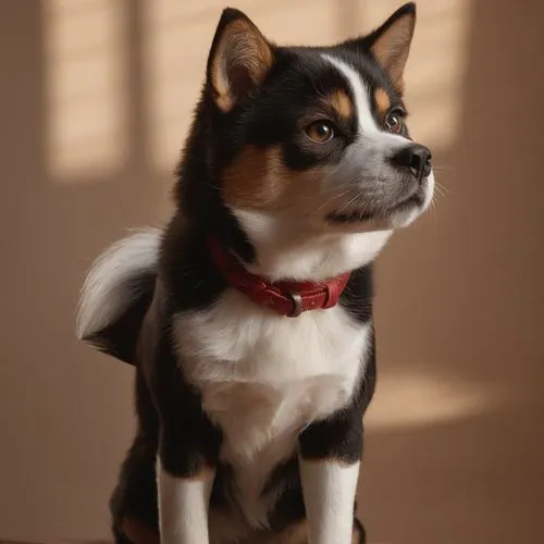 the small dog is sitting on a table by itself,shiba inu,corgi,cute puppy,inu,shiba,pembroke welsh corgi,Photography,General,Natural