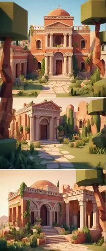 background design,backgrounds,3d rendering,ancient buildings,3d rendered,development concept,3d render,palaces,rome 2,panoramas,terracotta tiles,ancient city,color is changable in ps,render,turnarounds,hacienda,paladares,renders,beautiful buildings,caesar palace,Unique,3D,Low Poly