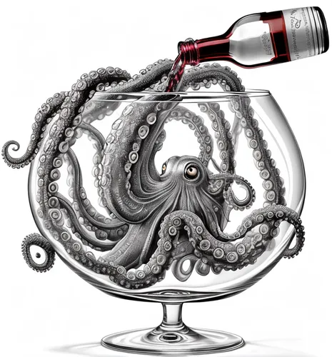 kraken,silver octopus,cephalopod,octopus,wine cocktail,fun octopus,decanter,calamari,port wine,octopus tentacles,silver oak,cephalopods,octopus vector graphic,squid rings,pipe vinous,screw-cap,drop of