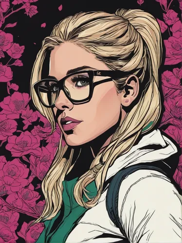 Write a heartwarming story about Felicity Smoak discovering a hidden talent.,rosa ' amber cover,librarian,olallieberry,vector illustration,magnolia,rosa,pink glasses,with glasses,rose png,laurel,vecto