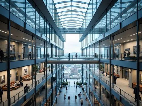 atriums,atrium,pinakothek,carreau,architekten,autostadt wolfsburg,staatsbibliothek,friedrichstrasse,kunsthal,glass building,glass facades,glass facade,skywalks,business centre,skyways,commerzbank,embl,architektur,joanneum,bankverein