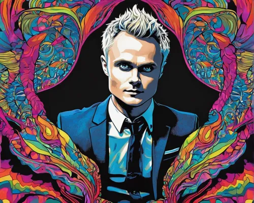 cd cover,rainmaker,psychedelic art,muse,spike,two face,labyrinth,twelve,cover,popart,marshall,psychedelic,magneto-optical disk,background image,peacock,sting,effect pop art,revolver,smart album machine,iceman,Illustration,Realistic Fantasy,Realistic Fantasy 39