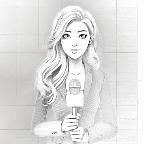 newscaster,tv reporter,newsreader,fashion vector,journalist,vector illustration,camera illustration,comic halftone woman,television presenter,illustrator,student with mic,blog speech bubble,girl with 