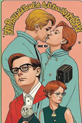 an old advertit features three people and a camera,clowes,dilton,propane,tmbg,fantagraphics,gpk,Illustration,American Style,American Style 15