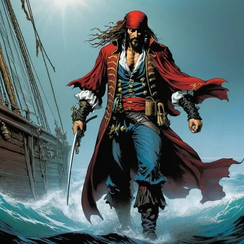 norrington,pirate,pirata,swashbuckler,alatriste,piratas,Illustration,American Style,American Style 02