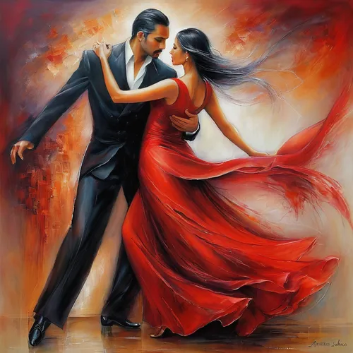 latin dance,salsa dance,dancing couple,ballroom dance,dancesport,argentinian tango,tango argentino,flamenco,love dance,dance,waltz,dance with canvases,tango,dancers,ballroom dance silhouette,valse music,dancing,oil painting on canvas,fire dance,dancing flames,Conceptual Art,Daily,Daily 32