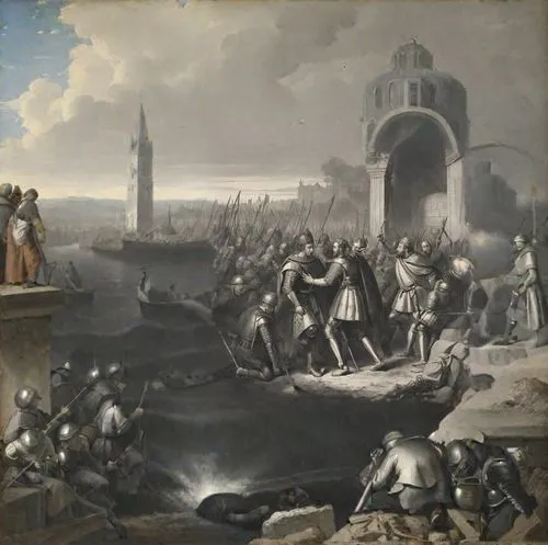 carpaccio,arc de triomphe,genesis land in jerusalem,sant'angelo bridge,tiber bridge,ponte sant'angelo,fountain of neptune,trinità dei monti,bellini,l'aquila,sanssouci,pont d'avignon,arno river,tiber,c