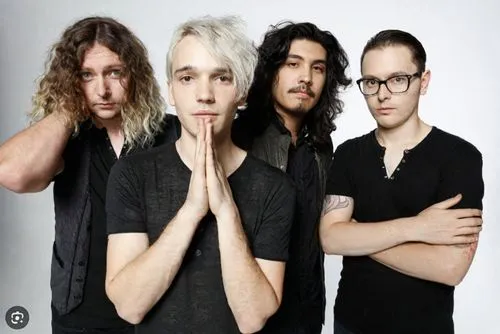 a group of young men standing next to each other,everclear,alexakis,melvins,harelik,tacvba,moneen