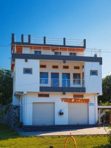 Colour with white ornge and blue colours ,fire station,garages,water supply fire department,fire department,fresnaye,glickenhaus,garage,blankenese,noirmoutier,firehall,electrohome,ferry house,kerikeri