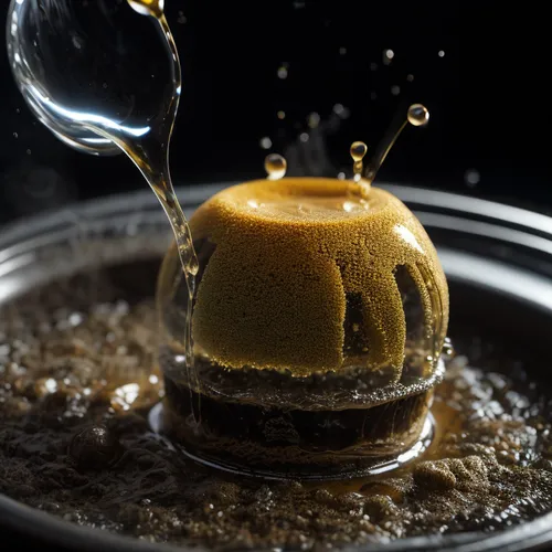 living liquid core bubbling,sticky toffee pudding,affogato,creme caramel,yeast extract,mystic light food photography,food photography,chemex,espresso,arabic coffee,coffee scrub,drip coffee,tanacetum b