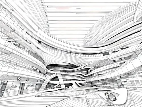 wireframe,panoramical,wireframe graphics,panopticon,futuristic architecture,futuristic art museum,cyclocomputer,fractal environment,abstract corporate,computer art,ufo interior,ceiling construction,biomechanical,kirrarchitecture,computer tomography,transport hub,multi storey car park,structure artistic,data center,cyberspace,Design Sketch,Design Sketch,None