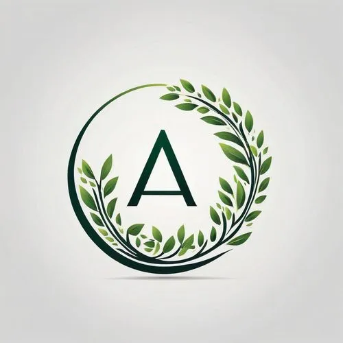 STYLIZED LETTER A WITH TINY LEAVES IN CIRCULAR PATTERN
AND  SMILE SYMBOL ,a green logo with leaves inside,asclepius,aaaa,amiran,agribank,anahata,arrow logo,ayurveda,agrosciences,aderca,alatus,aaa,gard