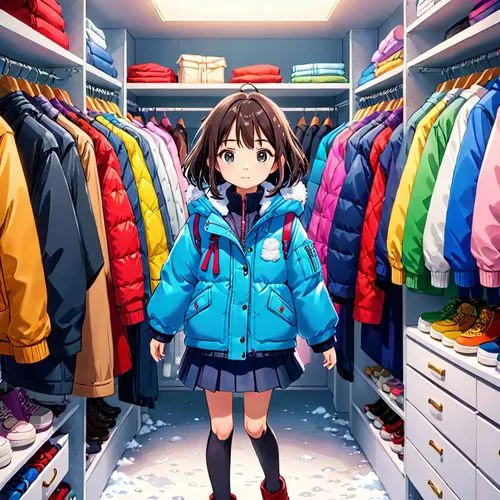 kumiko,parka,suzumiya,anime japanese clothing,haruhi suzumiya sos brigade,closet,Anime,Anime,Traditional