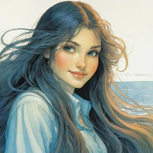 beautiful young woman, sparkling eyes, long hair, enigmatic smile, coy,azzurra,margaery,margairaz,seregil,galadriel,azzurro,manara,noldor,arwen,behenna,lyria,the sea maid,hoshihananomia,guinevere,amph