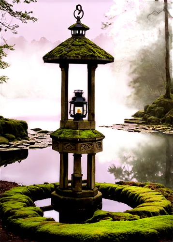 japanese garden ornament,wishing well,japanese lantern,japanese shrine,japanese garden,moor fountain,fountain of the moor,stone fountain,fairy house,water well,fountain pond,old fountain,illuminated lantern,pond,japan garden,shinto shrine,vintage lantern,decorative fountains,japanese zen garden,shrine,Illustration,Paper based,Paper Based 12