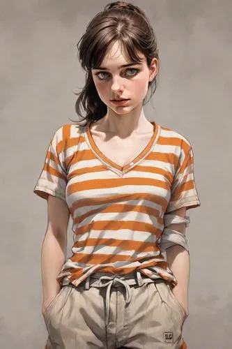 clementine,3d figure,girl sitting,ron mueck,lilian gish - female,female doll,painter doll,model train figure,girl in a long,girl with cloth,girl in t-shirt,portrait of a girl,girl with cereal bowl,portrait background,3d model,girl with bread-and-butter,doll figure,digital painting,child portrait,miniature figure,Digital Art,Comic