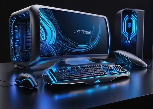 fractal design,garrison,tron,computer graphic,pc,orrock,alienware,antec,cyberrays,computer case,xfx,gigabyte,computer workstation,compute,prebuilt,optimax,computex,3d render,steam machines,gpu,Illustration,Retro,Retro 08