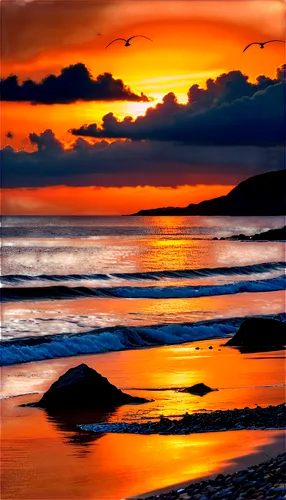 woolacombe,coast sunset,sunrise beach,kintyre,byron bay,sunset beach,inishowen,golden sands,cornwall,splendid colors,seascape,tramonto,unmiset,langland,orange sky,aberdaron,hebrides,capbreton,subset,intense colours,Photography,Artistic Photography,Artistic Photography 15