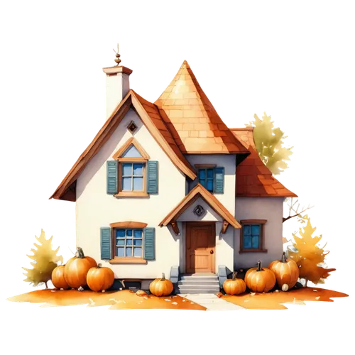 houses clipart,seasonal autumn decoration,autumn decoration,autumn decor,halloween background,autumn background,Illustration,Paper based,Paper Based 17