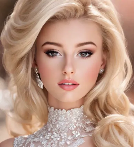 Blonde, real-life Cosplay Barbie Margot Robbie-style, perfect makeup, lip gloss, so beautiful, photorealistic,realdoll,doll's facial features,barbie doll,beautiful model,barbie,blond girl,female doll,