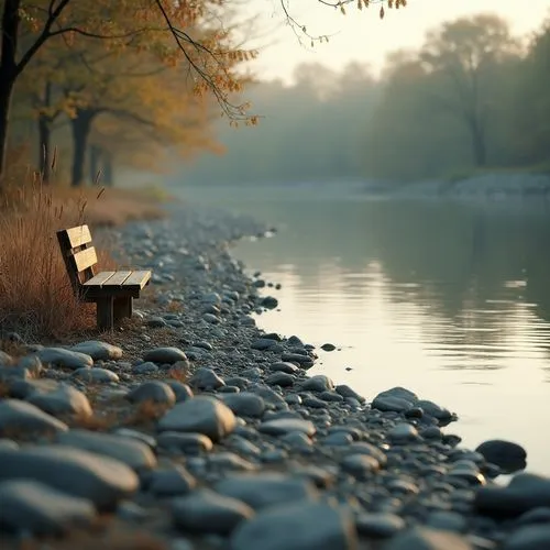 stone bench,wooden bench,bench,tranquility,calmness,benches,quietude,tranquillity,park bench,river bank,stillness,quietness,wood bench,riverbank,peacefulness,restful,river landscape,solitude,serenity,stille,Photography,General,Realistic