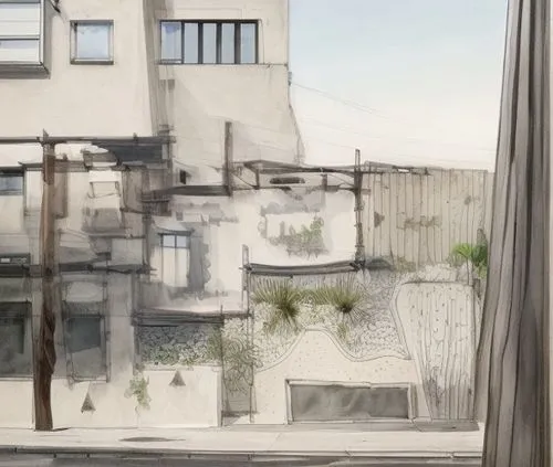 paris balcony,an apartment,watercolor paris balcony,block balcony,apartment house,urban landscape,roof landscape,apartment,rooftop,sky apartment,apartment complex,japanese architecture,rooftops,tenement,kirrarchitecture,bedroom window,shared apartment,white buildings,on the roof,roof garden,Architecture,General,Modern,Mid-Century Modern