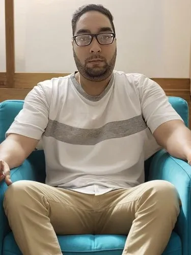 the man is sitting on the chair looking confused,norota,kafeel,radowo,new concept arms chair,sourcefed,mutapa