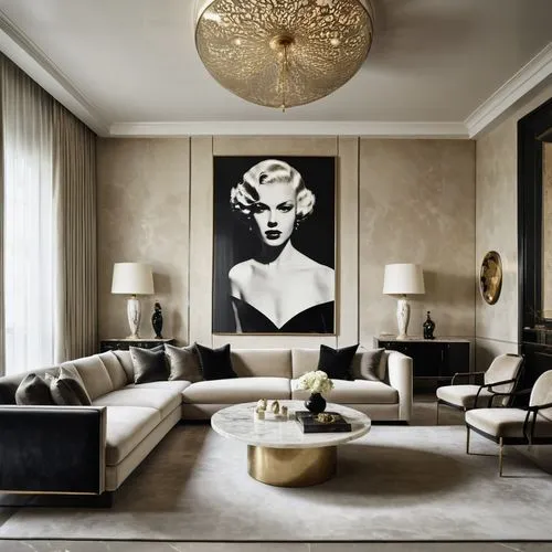 contemporary decor,modern decor,fornasetti,art deco,berkus,interior decor,minotti,henningsen,gold stucco frame,art deco frame,schiaparelli,interior decoration,sitting room,art deco woman,claridge,luxury home interior,roitfeld,livingroom,opulently,fromental,Photography,General,Realistic