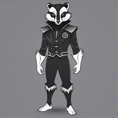 north american raccoon,raccoon,martial arts uniform,mustelid,suit of spades,panda,badger,chinese panda,rocket raccoon,lemur,raccoons,mascot,pandabear,vector design,pandero jarocho,vector graphic,halloween vector character,vector illustration,mammal,skunk,Design Sketch,Design Sketch,Outline