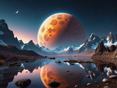 lunar landscape,alien planet,alien world,red planet,moonscape,cydonia,Photography,General,Realistic