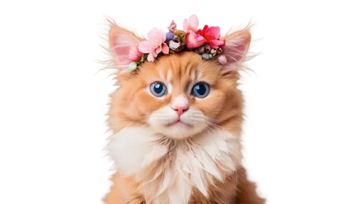 flower cat,british longhair cat,cat kawaii,blossom kitten,american bobtail,ginger cat,domestic long-haired cat,norwegian forest cat,red tabby,calico cat,british semi-longhair,animals play dress-up,cat image,flower crown,maincoon,selkirk rex,flower animal,british longhair,breed cat,cat portrait,Photography,Artistic Photography,Artistic Photography 08