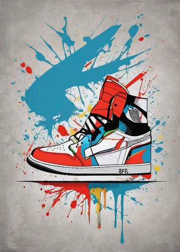 shoes icon,air jordan 1,air jordan,jordan shoes,sneaker,jordans,skate shoe,sneakers,cool pop art,pop art style,vector graphic,jordan 1,forces,effect pop art,vector image,basketball shoe,vector graphics,pop art effect,graffiti art,graffiti splatter,Art,Artistic Painting,Artistic Painting 42