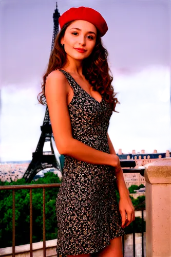 parisienne,frenchwoman,beret,red hat,french digital background,retro woman,paris balcony,frenchness,francophile,girl wearing hat,retro girl,girl in red dress,frenchwomen,eiffel,polka dot dress,parisina,edit icon,mademoiselle,vintage girl,french valentine,Unique,3D,Toy