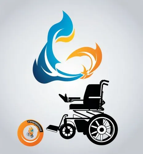 电动轮椅车
,the fire wheelchair is an icon that depicts a fire,parasport,wheelchair,invacare,wheelchairs,handcycle,rss icon,Unique,Design,Logo Design