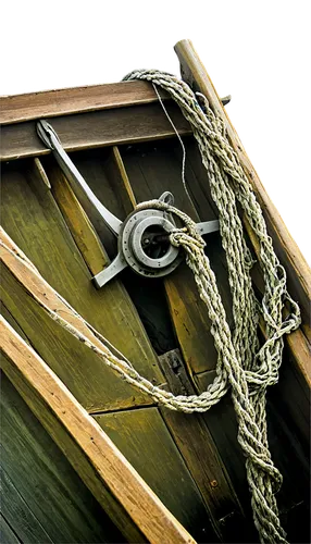 Old, rusty, worn-out boat, wooden hull, peeling paint, faded sail, torn ropes, weathered anchor, sea-worn wheels, aged captain's chair, fishing nets, seaweed-covered propeller, morning mist, soft gold