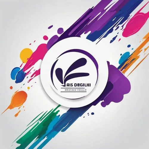 A Logo composed of artwork elements such as a color palette, paintbrush, or camera to convey creativity and expression in the Culture & Arts industry.,social logo,logodesign,coreldraw,dribbble logo,lo