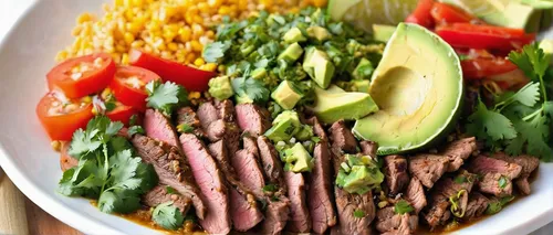 carne asada,flank steak,latin american food,tex-mex food,noodle bowl,cobb salad,beef noodle soup,steak grilled,beef grilled,cut salad,fajita,barbacoa,side salad,mixed salad,avocado salad,southwestern united states food,mexican foods,costa rican cuisine,green salad,mexican mix,Illustration,Realistic Fantasy,Realistic Fantasy 01