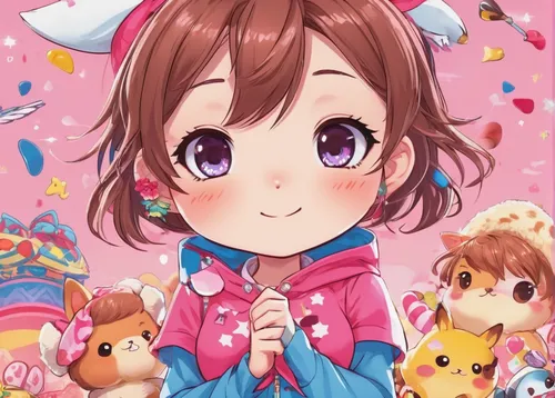 miku maekawa,kawaii,cocoa,kawaii girl,yui hirasawa k-on,kawaii children,honmei choco,kawaii animals,chibi,haruhi suzumiya sos brigade,mikuru asahina,naginatajutsu,honoka,kawaii ice cream,birthday banner background,kawaii owl,kawaii pig,cute cartoon character,japanese kawaii,chibi girl,Illustration,Japanese style,Japanese Style 02