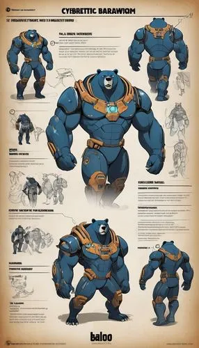 butomus,renascence bulldogge,barbarian,crazy bulk,minion hulk,body-building,blueprint,bergenie,vector infographic,bodybuilder,coach horse beetle,anthropomorphized animals,bolonka,concept art,brute,cynorhodon,bulky,bartholomew,bolt-004,bullions,Unique,Design,Character Design