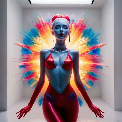 neon body painting,bodypainting,bodypaint,electro,atom,body painting,artist's mannequin,computer art,plastic arts,art model,aura,3d figure,futuristic art museum,light painting,electric,uv,digiart,manikin,lightpainting,electron